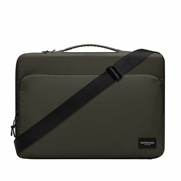 Gaston Luga Dash Cushioned Briefcase 16" Olive