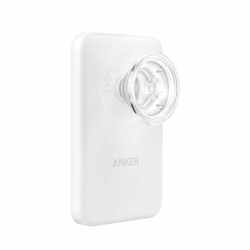 PopSockets Anker MagGo Wireless 7.5W 5000mAh Battery Pack Clear