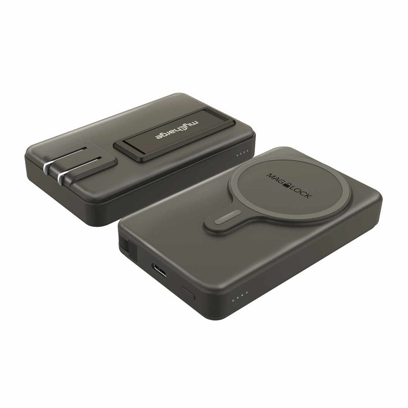 MH50KCA Maglock Hub All-In-One Wireless Power Bank 5000 mAh Black