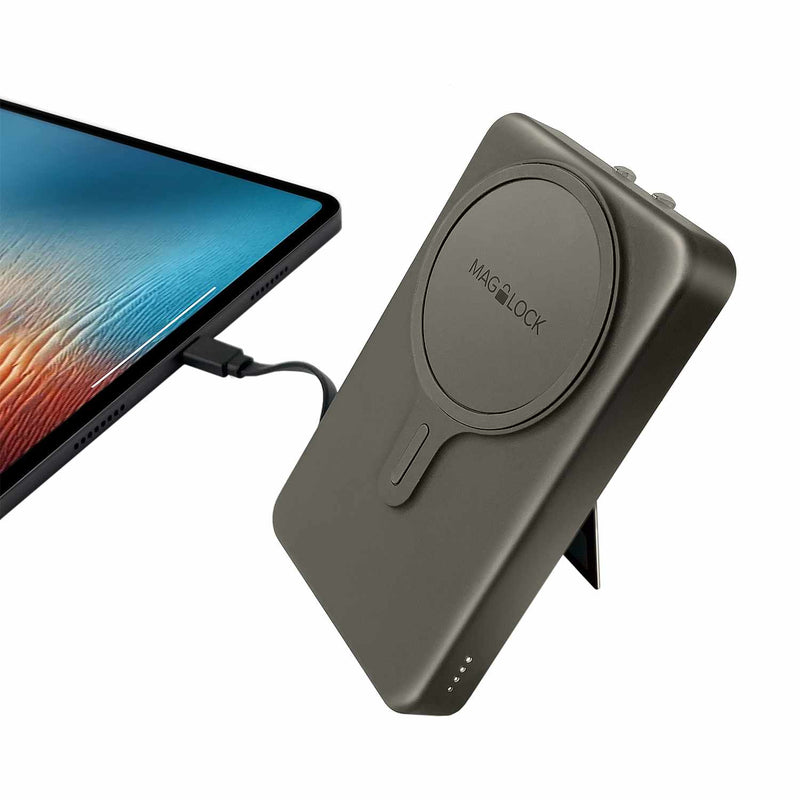 MH50KCA Maglock Hub All-In-One Wireless Power Bank 5000 mAh Black