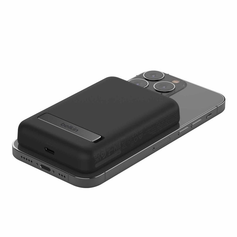 BPD004btBK 5K Magnetic Wireless Power Bank + Stand Black