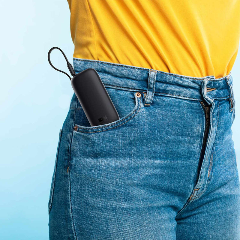 BEPB10KBK PowerFlex 10KPD 20W Power Bank w/Built-In USB-C Cable Black