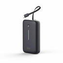 BEPB20KBK PowerFlex 20KPD 30W Power Bank w/Built-In USB-C Cable Black