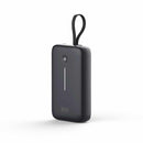 BEPB20KBK PowerFlex 20KPD 30W Power Bank w/Built-In USB-C Cable Black