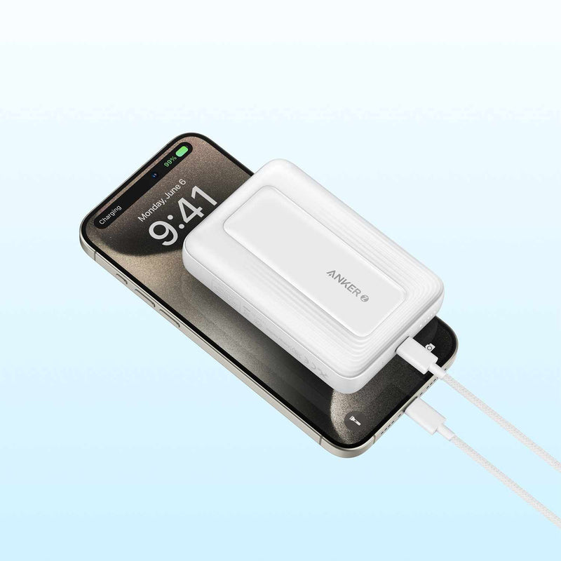 Anker 10K Magnetic Power Bank White