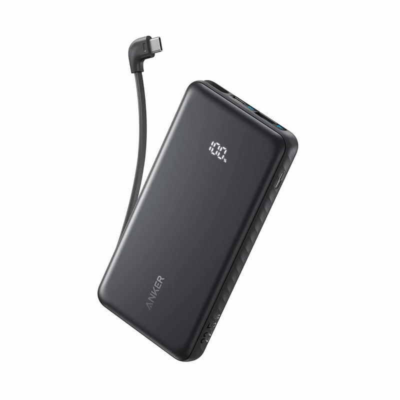 A110DH115 10K 22.5W Built-In USB-C Cable Zolo Power Bank Black