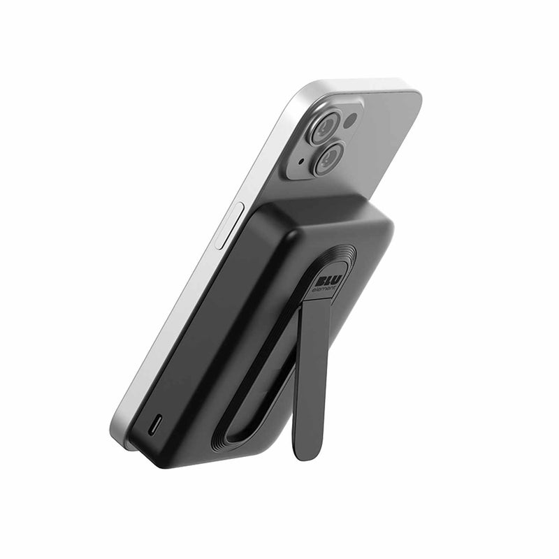 Blu Element Qi2 Wireless Power Bank with Kickstand 10K Black
