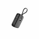 Blu Element PowerFlex 10K mAh 20W PD Power Bank with Built-In USB-C Cable Black