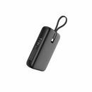 Blu Element PowerFlex 20K mAh 30W PD Power Bank with Built-In USB-C Cable Black