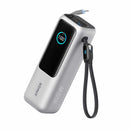Anker 25000 mAh Power Bank 165W with Built-In USB-C and Retractable Cable Silver