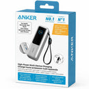 Anker 25000 mAh Power Bank 165W with Built-In USB-C and Retractable Cable Silver