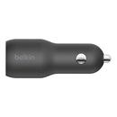 Belkin 37W Dual USB-C/USB-A Power Delivery PPS Car Charger Black