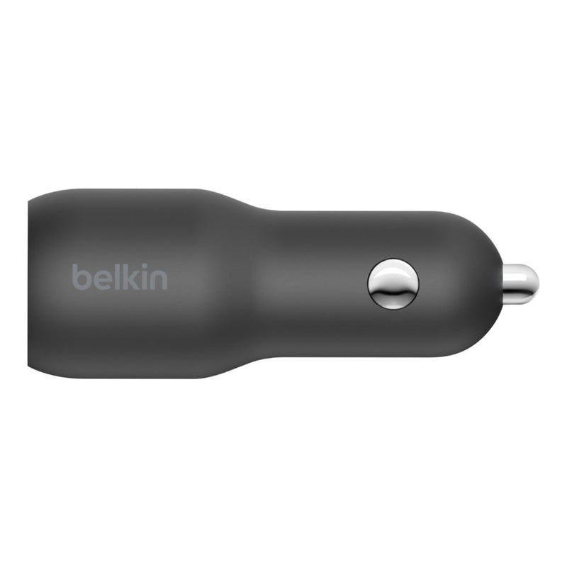 CCB004btBK 37W Dual USB-C/USB-A Power Delivery PPS Car Charger Black