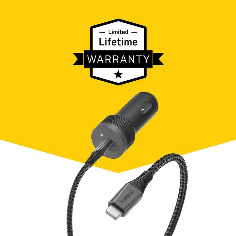 7880893 Premium Pro PD Car Charger w/USB-C Cable 6ft Black