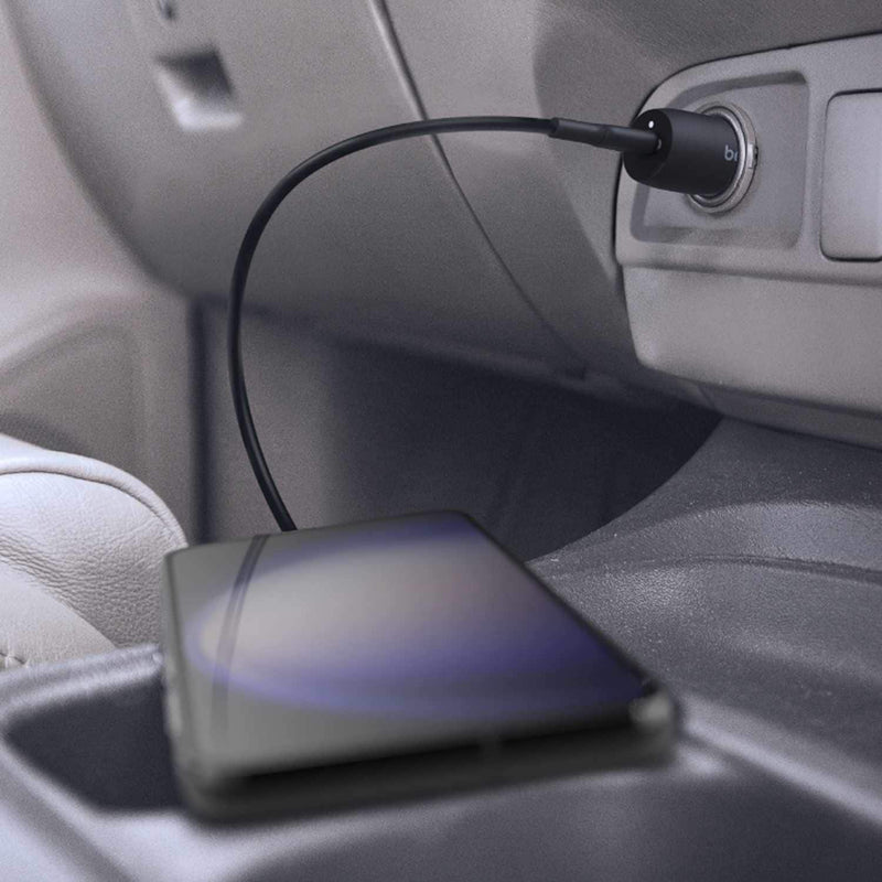 CCA004btBK 30W USB-C Power Delivery PPS Car Charger Black