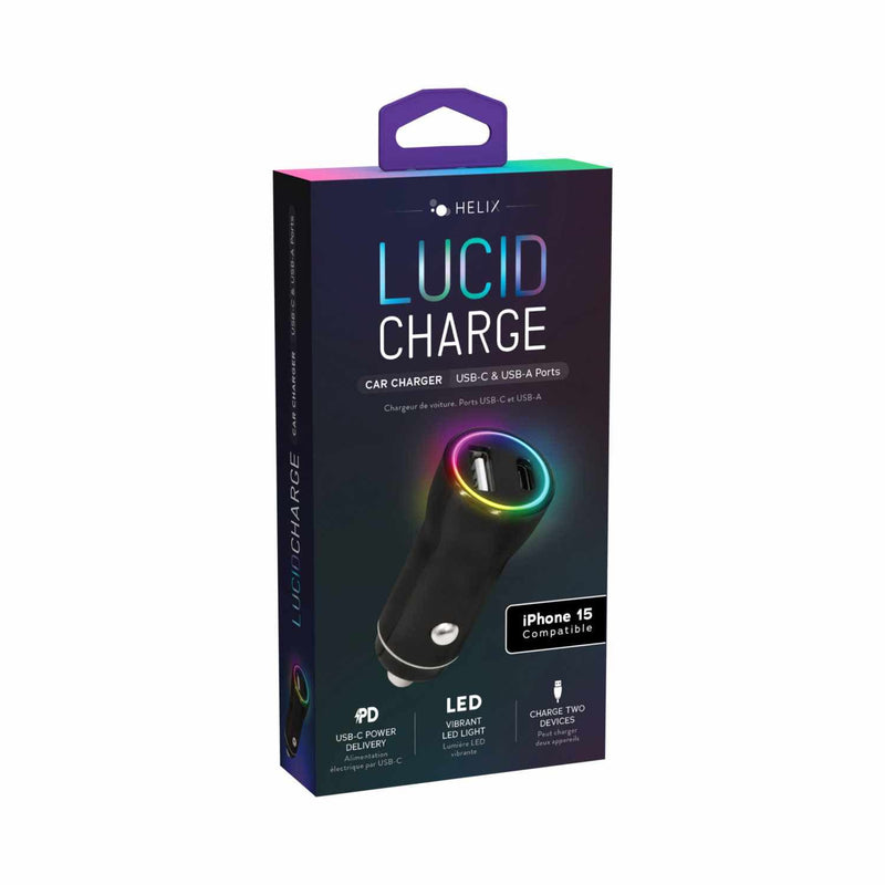 ETHCHGCLED Lucid Charge LED Car Charger Multi-Color