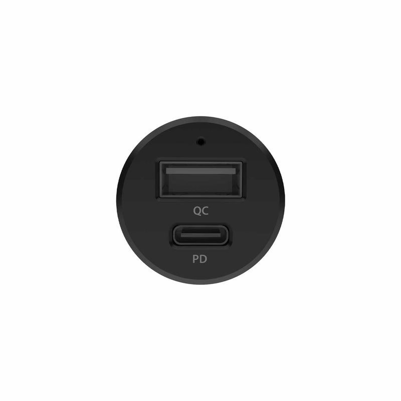 BECCDP30WBL 30W Dual Port PD Car Charger with PPS Black