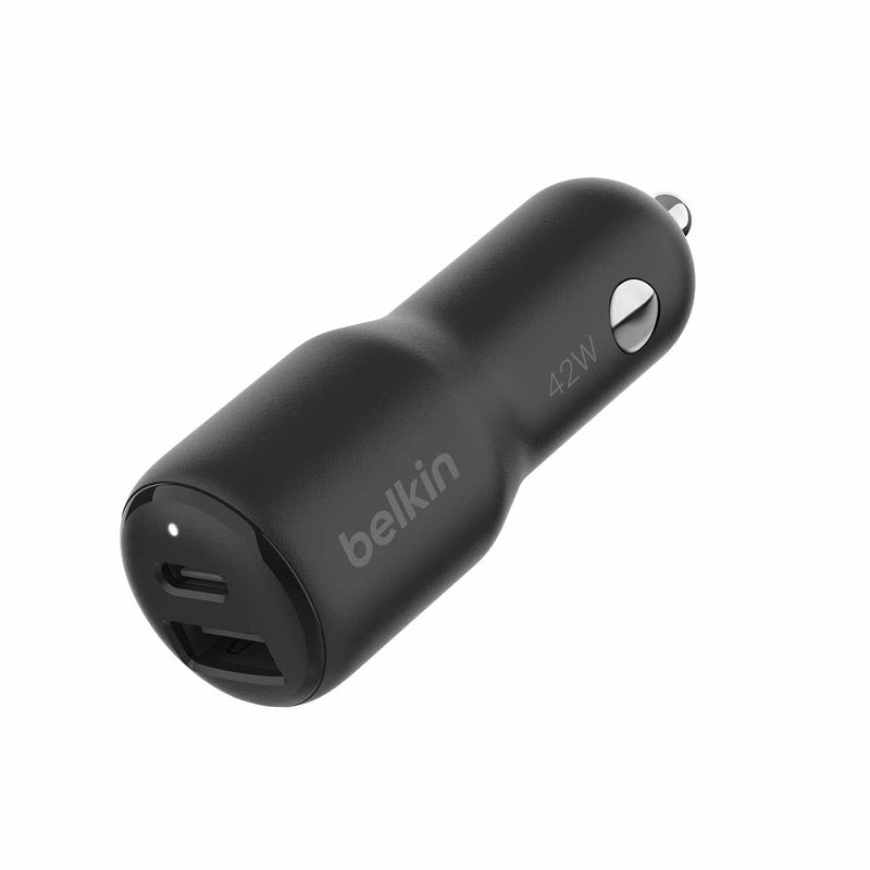 CCB005btBK BoostCharge Dual Car Charger (42W) Black