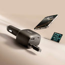 Belkin BoostCharge Retractable Car Charger 75W Black