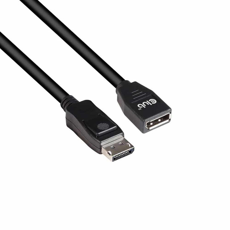 Club3D DisplayPort 1.4 HBR3 Extension Cable 8K60HZ Male/Female 2m/6.56ft Black