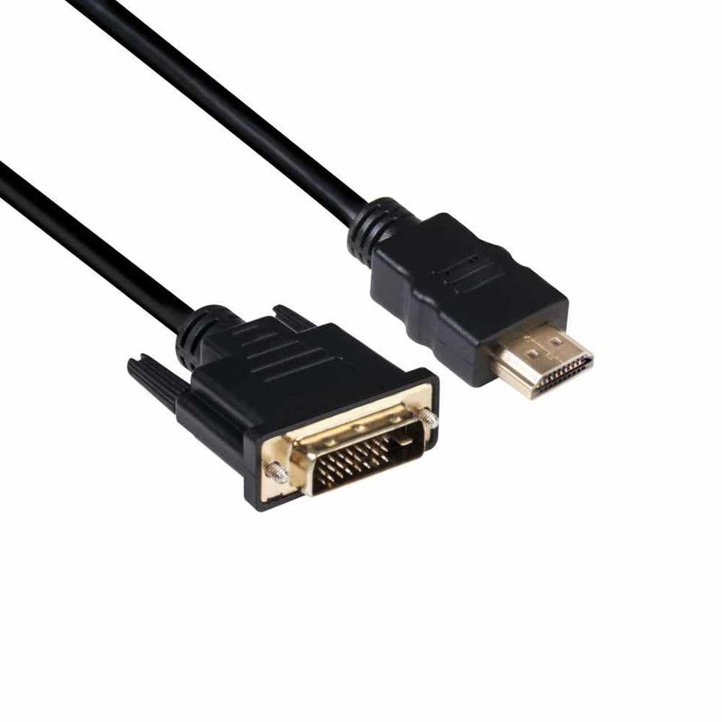 Club3D DVI-D to HDMI 1.4 Cable Male/Male 2m/6.56ft  Cable Black