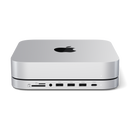 Satechi Stand & Hub For Mac Mini/Studio With NVMe SSD Enclosure Silver