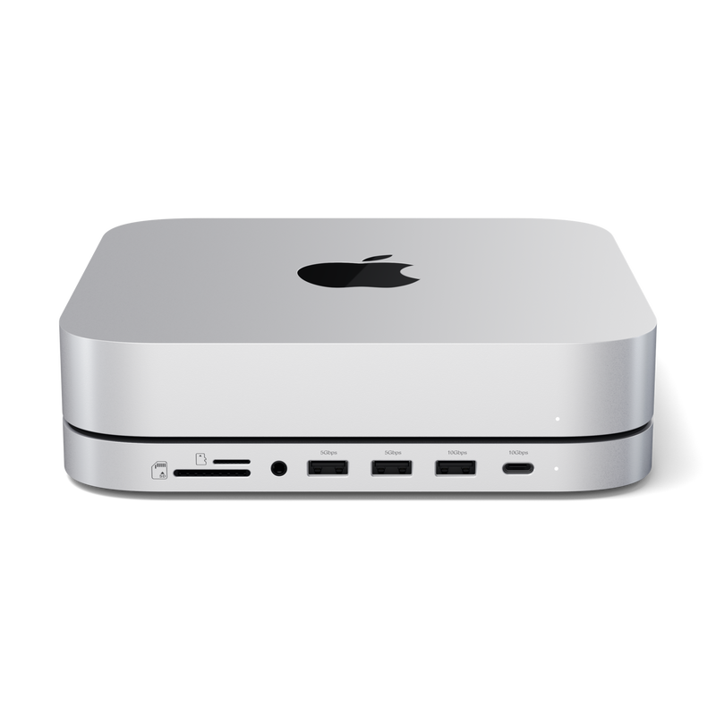 STGMMSHS Stand & Hub for Mac Mini/Studio With NVMe SSD Enclosure Silver