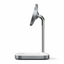 Satechi Qi Aluminum 2-in-1 Magnetic  Wireless Charging Stand Space Gray