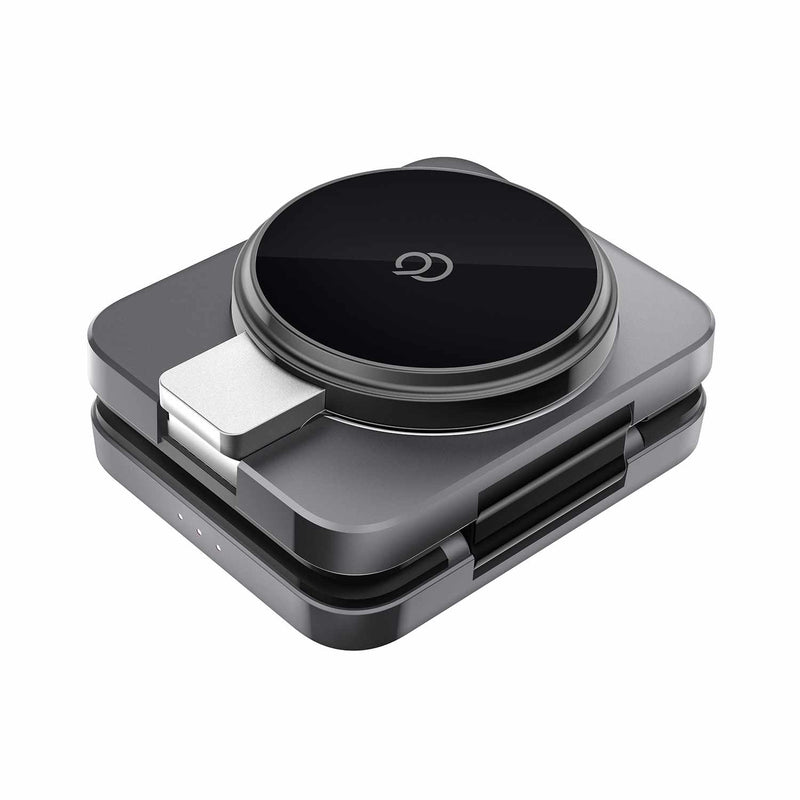 N9WLCQI23IN1BRGR Qi2 3-in-1 Wireless Charging Stand Brushed Grey