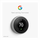 T3007EF Nest Learning Thermostat 3rd Generation Stainless Steel