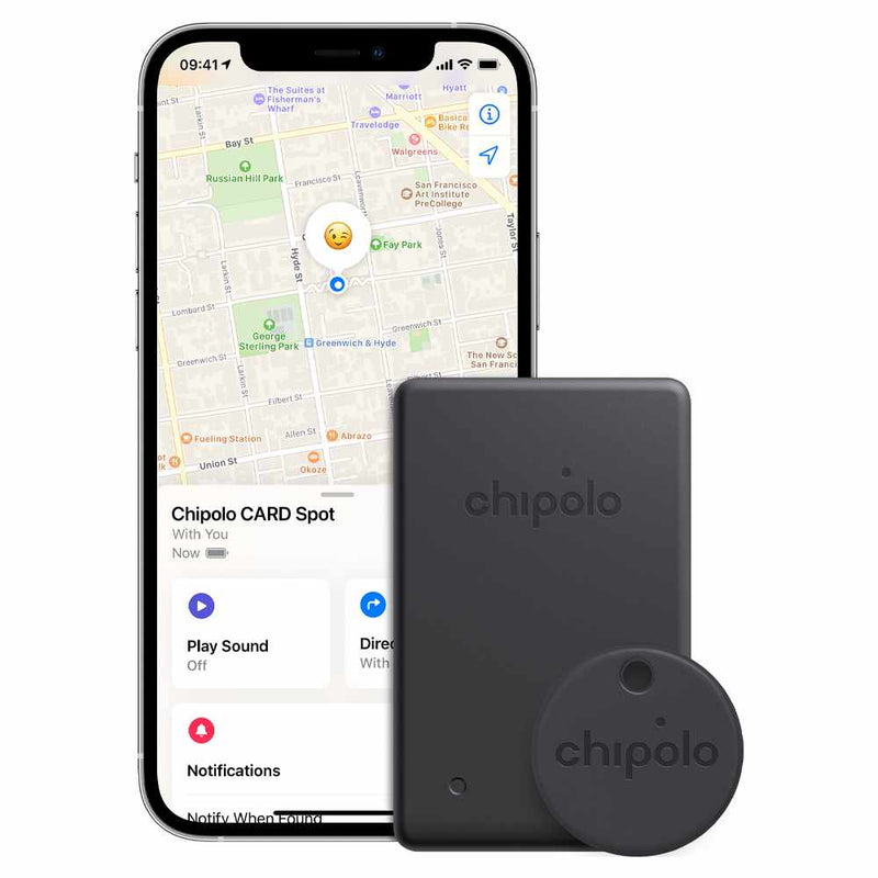 CHC21RC21M1R1MRFREN Spot BUNDLE (Works with the Apple Find My Network) (Card Spot and One Spot) Black