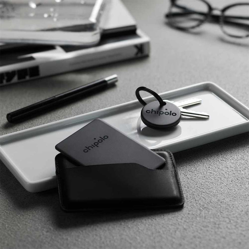 CHC21RC21M1R1MRFREN Spot BUNDLE (Works with the Apple Find My Network) (Card Spot and One Spot) Black