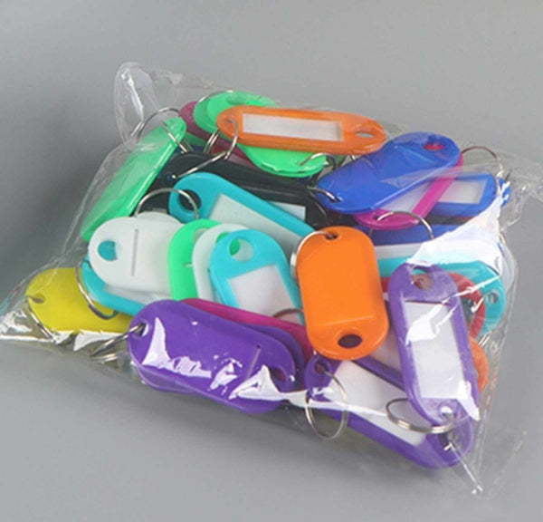 Bulk Packaging Key ID Tags with Ring Multi-Color