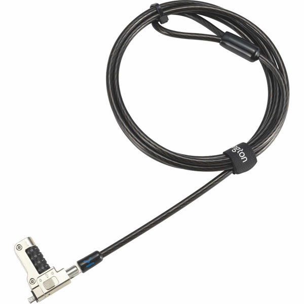 Kensington Slim N17 2.0 Combination Laptop Lock for Wedge Shaped Slots Silver/Black