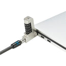 Kensington Slim N17 2.0 Combination Laptop Lock for Wedge Shaped Slots Silver/Black