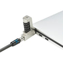 Kensington Slim N17 2.0 Combination Laptop Lock for Wedge Shaped Slots Silver/Black