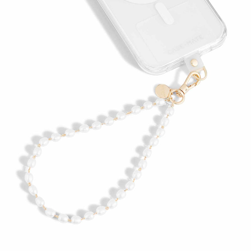 Kate Spade Phone Wristlet Charm Sea Pearl