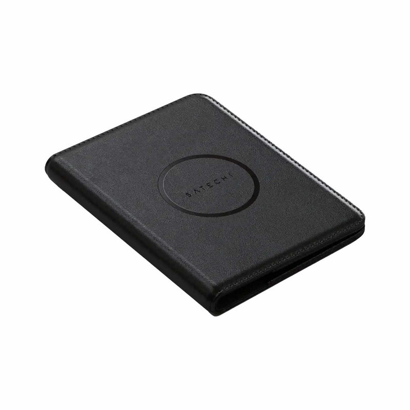 STVPCK Vegan-Leather Passport Cover with Find My Black
