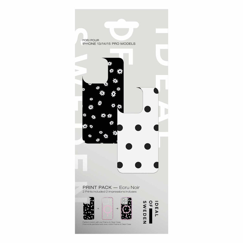 IDPP01559 Print Pack iPhone 16 Pro/15 Pro/14 Pro/13 Pro Ecru Noir