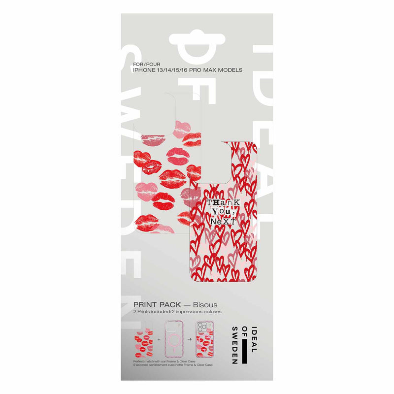 Ideal of Sweden Print Pack Bisous for iPhone 16/15/14/13 Pro Max