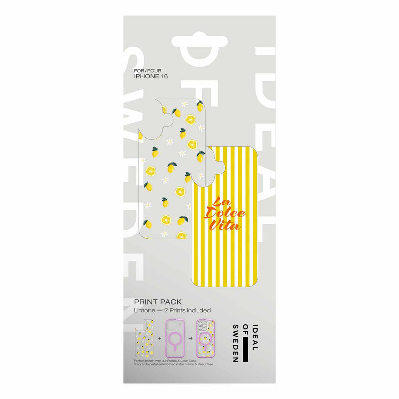 Ideal of Sweden Print Pack Limone for iPhone 16