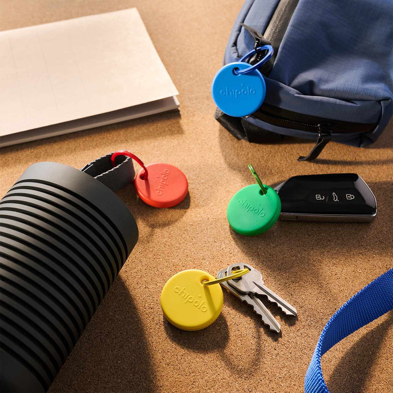 RWS0000009000 POP 4 Pack Tracking Tag (Works with Google’s Find My Device or Apple Find My) Red/Blue/Yellow/Green
