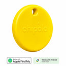 Chipolo POP Tracking Tag (Works with Google’s Find My Device or Apple Find My) Yellow