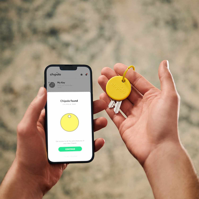 RWS.0000002 POP Tracking Tag (Works with Google’s Find My Device or Apple Find My) Yellow