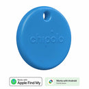 Chipolo POP Tracking Tag (Works with Google’s Find My Device or Apple Find My) Blue