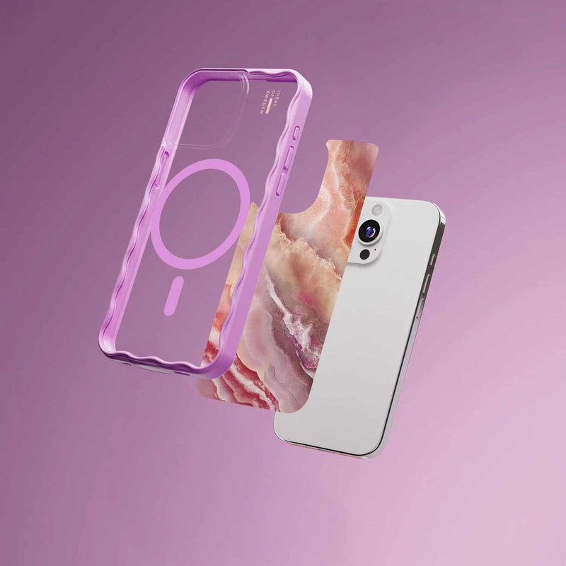 Ideal of Sweden Print Pack Blush Pink Marble for iPhone 17/iPhone 16