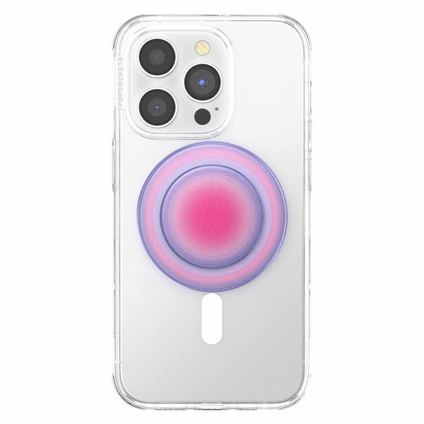 PopSockets PopGrip For MagSafe Round with Adapter Aura