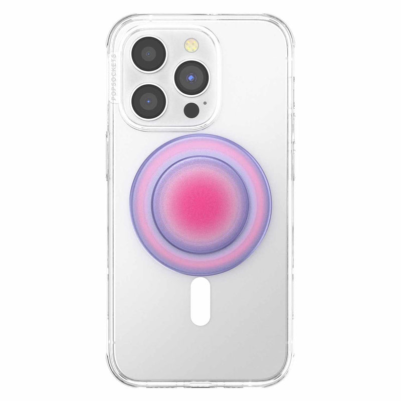 PopSockets PopGrip For MagSafe Round with Adapter Aura