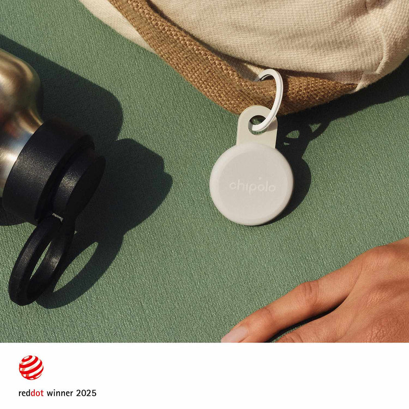 Chipolo LOOP Tracking Tag (Works with Android's Find Hub Device or Apple Find My) Chalk