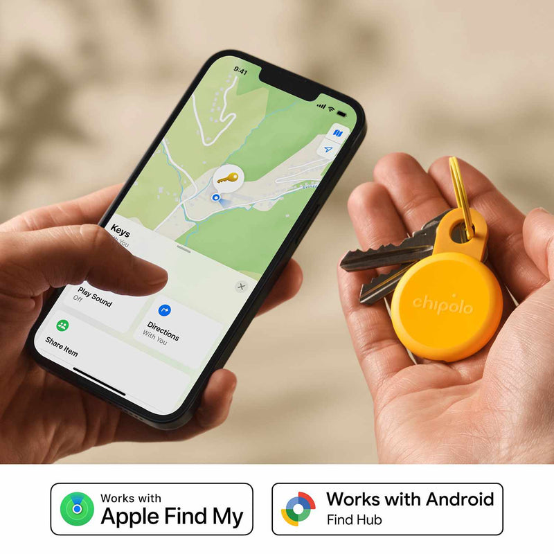 Chipolo LOOP Tracking Tag (Works with Android's Find Hub Device or Apple Find My) Honey